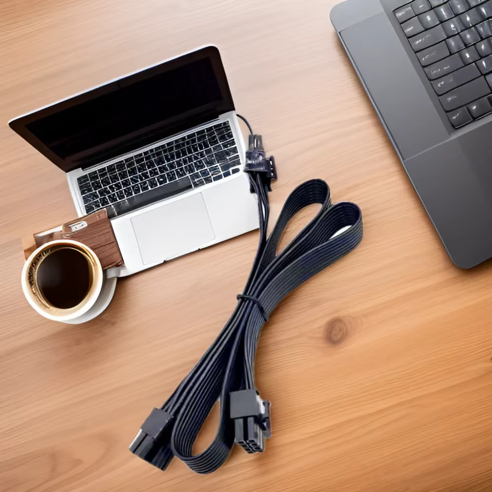 Cheap Dual 6+2 Pin PCIE Cable for CORSAIR PC Power Supplies