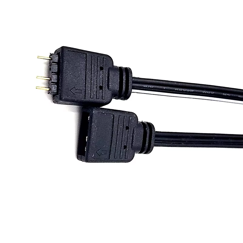 RCB USB Fan Cable 4pin Female to Female with 180 Degree Rotational Connector Tinned Copper High Quality for Computer Use