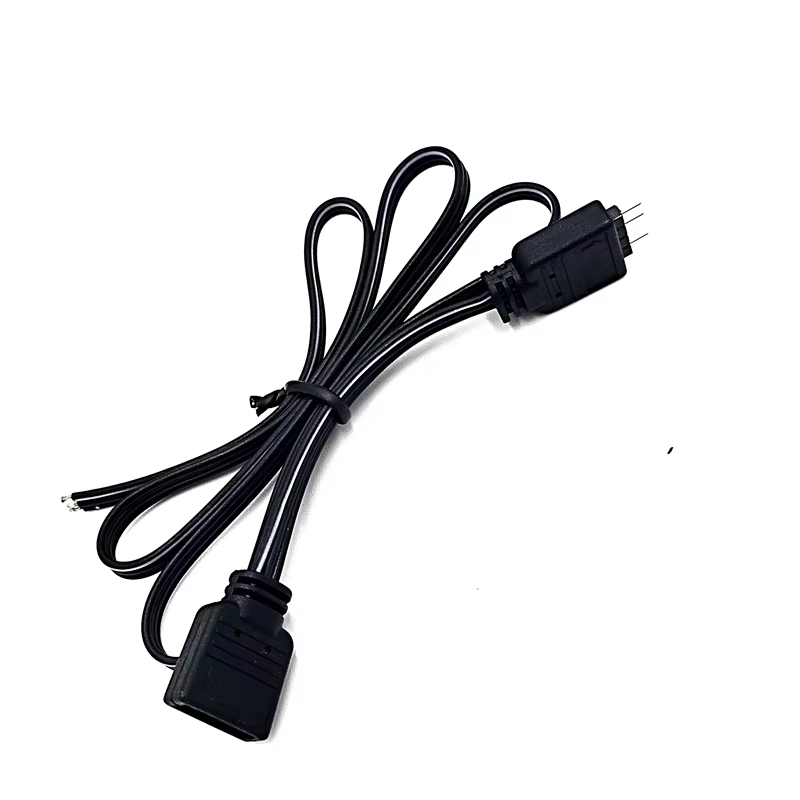 RCB USB Fan Cable 4pin Female to Female with 180 Degree Rotational Connector Tinned Copper High Quality for Computer Use