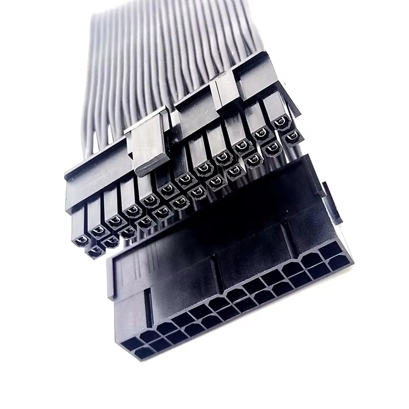 Factory Sell TPE and Sleeved ATX 24-pin Extension Extension Cable Kit for ATX PCI-E Extension Power Supply Cable