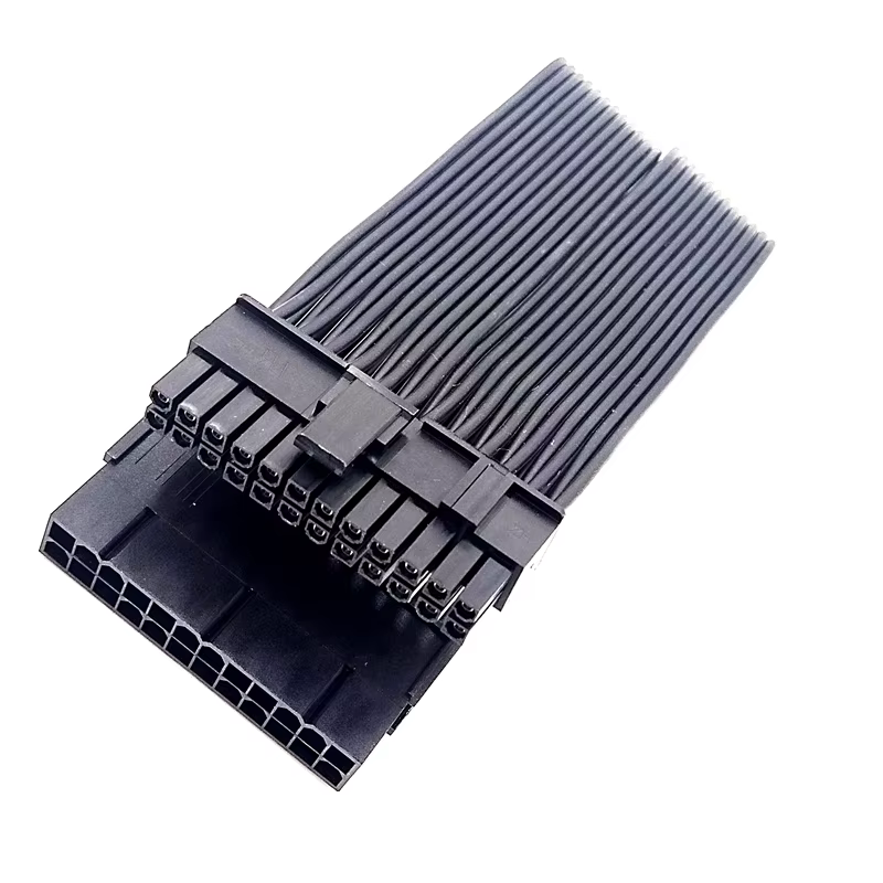 Factory Sell TPE and Sleeved ATX 24-pin Extension Extension Cable Kit for ATX PCI-E Extension Power Supply Cable