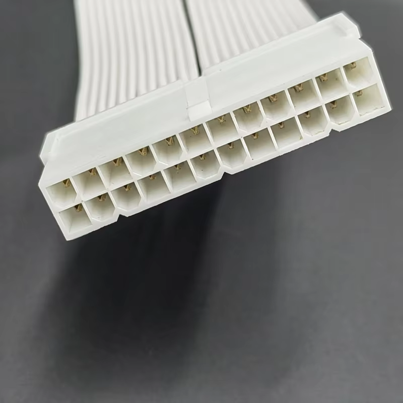 TPE PVC 24pin Male to 24pin Female Computer Motherboard Extension Power Supply Cable