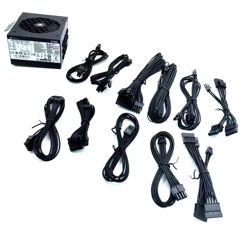 Sleeved Nickel Plated PVC Cable Kit for Corsair Type 5 Dual High-Speed Gaming Keyboard with Customizable RGB Backlighting