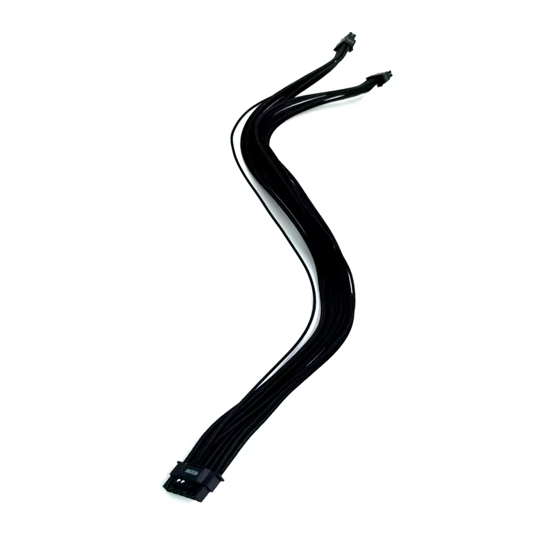 Sleeved 16AWG 12VHPWR 16Pin PCIe 5.0 12+4Pin to Dual PCIE GPU 8Pin 6+2 Pin Power Adapter Cable for Graphics Card