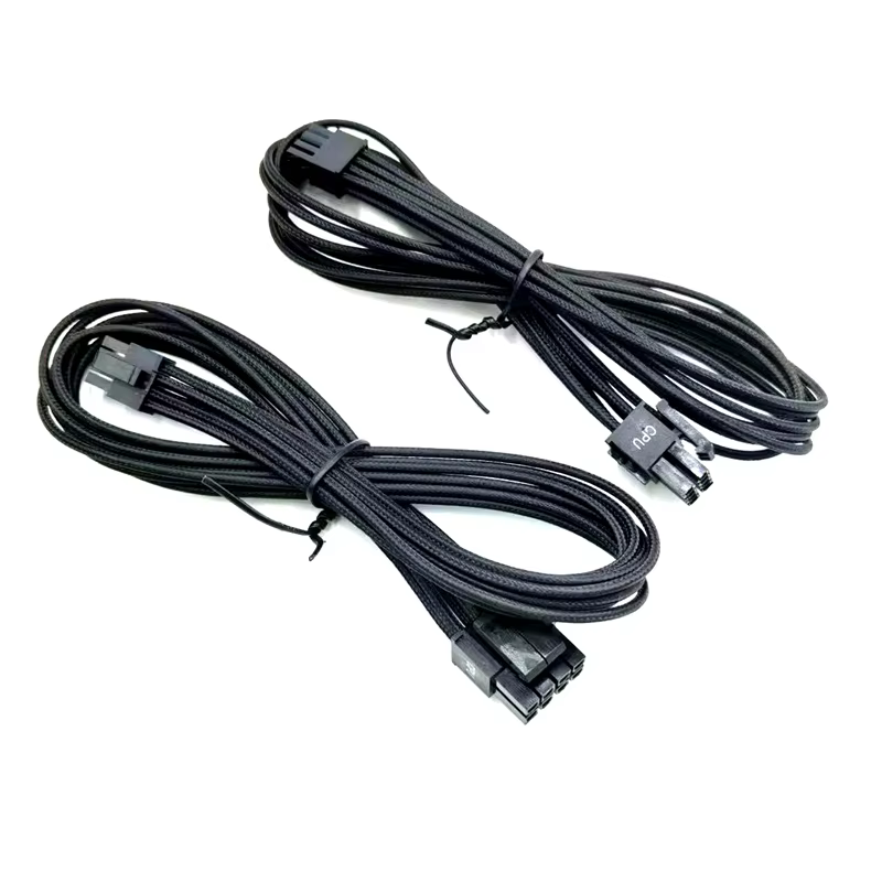 Sleeved 18AWG Individually 8-pin (6+2 Split) Copper PCIe Cables (Single Connector) Type 5 Gen 5 Compatibility Corsair PSUs PC