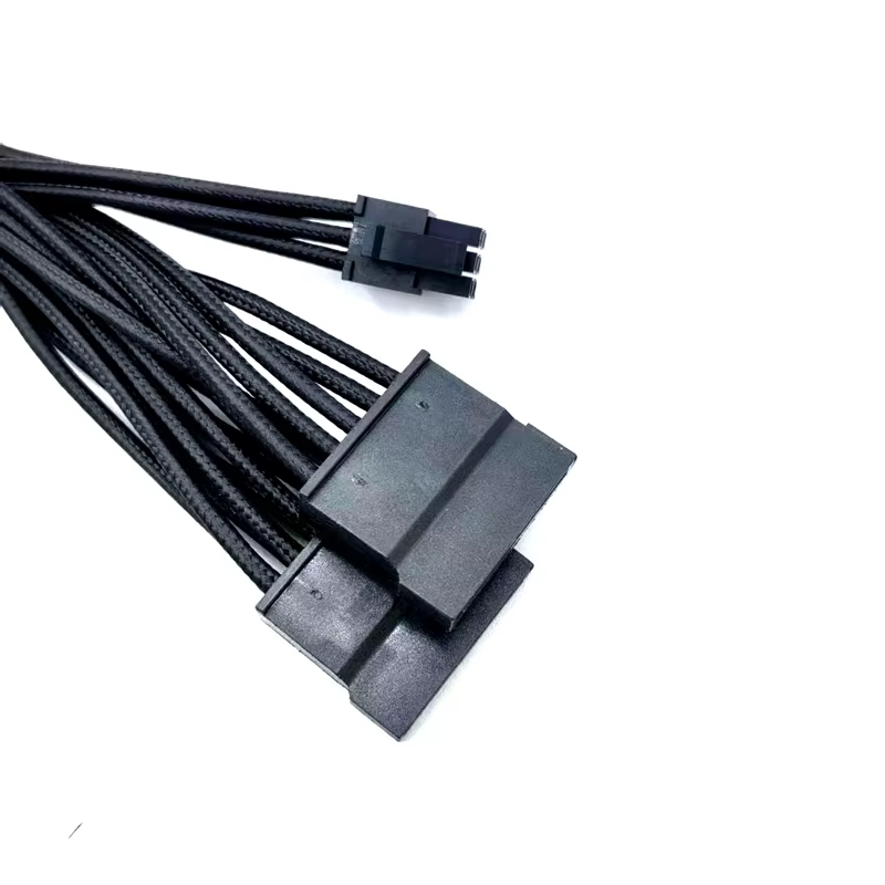 18AWG Copper Sleeved 6 Pin to 4X for Driver Power Cable for Desktop Computer Compatible with Corsair 40cm