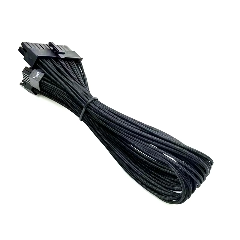 Sleeved Copper 18AWG 24-Pin to 18+10 Pin Power Cable Adapter for Corsair SF450/SF600/SF750/SFX 80+ (30cm) Desktop Use
