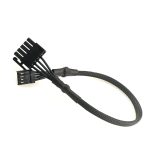 High Quality Pure Copper 20AWG RCA Floppy Connector Cable 270mm Length 1 Sleeve Whole Sleeve PVC Customizable for Computer Use