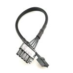 High Quality Pure Copper 20AWG RCA Floppy Connector Cable 270mm Length 1 Sleeve Whole Sleeve PVC Customizable for Computer Use