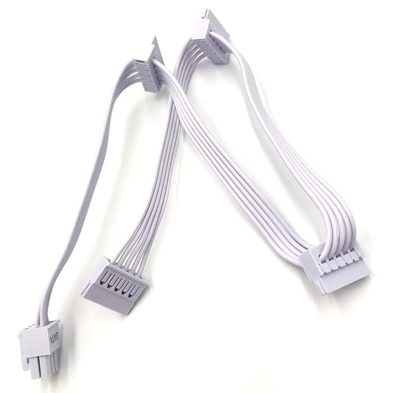 SATA15 Pin to 6 Pin PCI Express Adapter Power Cord for Graphics Video Card Sata Power Cable Extension Cords