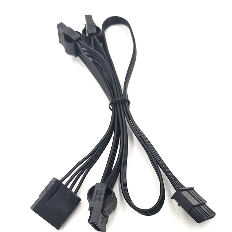 SATA15 Pin to 6 Pin PCI Express Adapter Power Cord for Graphics Video Card Sata Power Cable Extension Cords