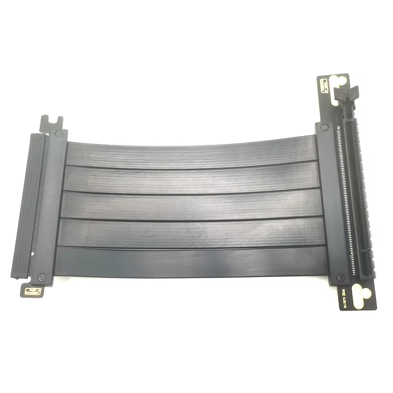 Recently Hot Sell Pcie 4.0*16 90 Degree to 180 Degrees Universal Graphics Card Adapter Cable Extender Riser Cable
