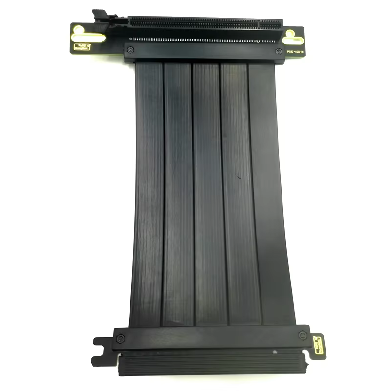 Recently Hot Sell Pcie 4.0*16 90 Degree to 180 Degrees Universal Graphics Card Adapter Cable Extender Riser Cable
