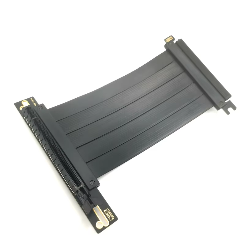 Recently Hot Sell Pcie 4.0*16 90 Degree to 180 Degrees Universal Graphics Card Adapter Cable Extender Riser Cable