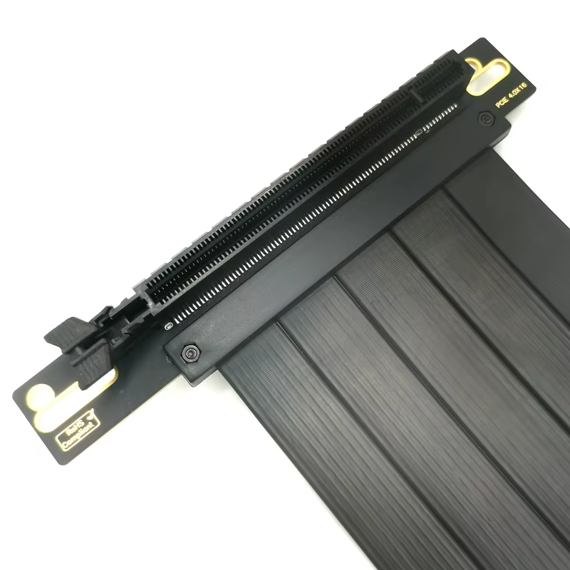Recently Hot Sell Pcie 4.0*16 90 Degree to 180 Degrees Universal Graphics Card Adapter Cable Extender Riser Cable