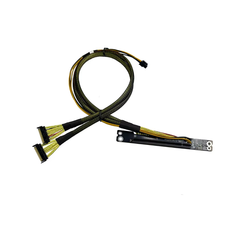 3 in 1 PCIE 6.0 16X CEM MCIO 8X*2 +PH3.0 4P Connect Cable