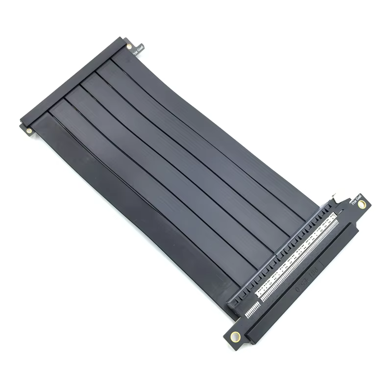 PCIe 5.0 X16 Double Reverse Riser Cable 540 Rotational Connectors Tinned Copper USB Standard GPU Extension ITX Case Computer