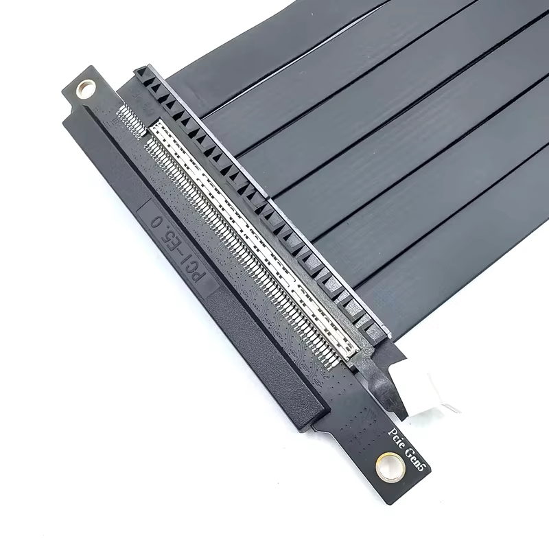 PCIe 5.0 X16 Double Reverse Riser Cable 540 Rotational Connectors Tinned Copper USB Standard GPU Extension ITX Case Computer