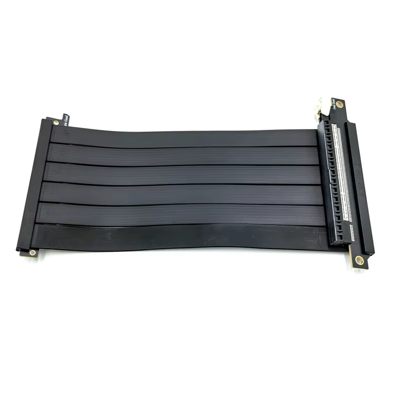 PCIe 5.0 X16 Double Reverse Riser Cable 540 Rotational Connectors Tinned Copper USB Standard GPU Extension ITX Case Computer