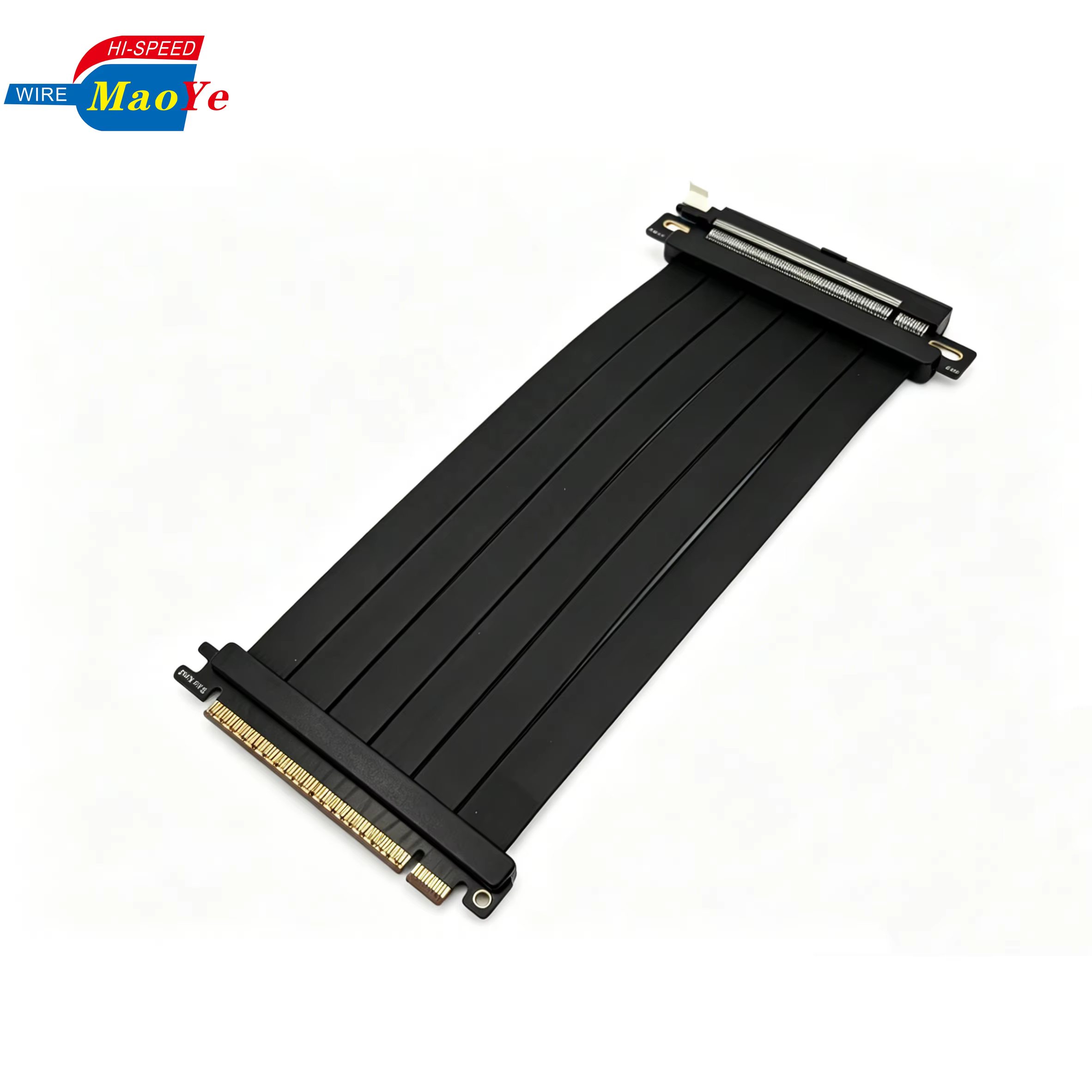 PCIe 5.0 X16 GPU Riser Cable Gen5 Graphics Card Extension for RTX 5090 / RX 9070 XT Vertical Mount 128GB/s Stable Transmission