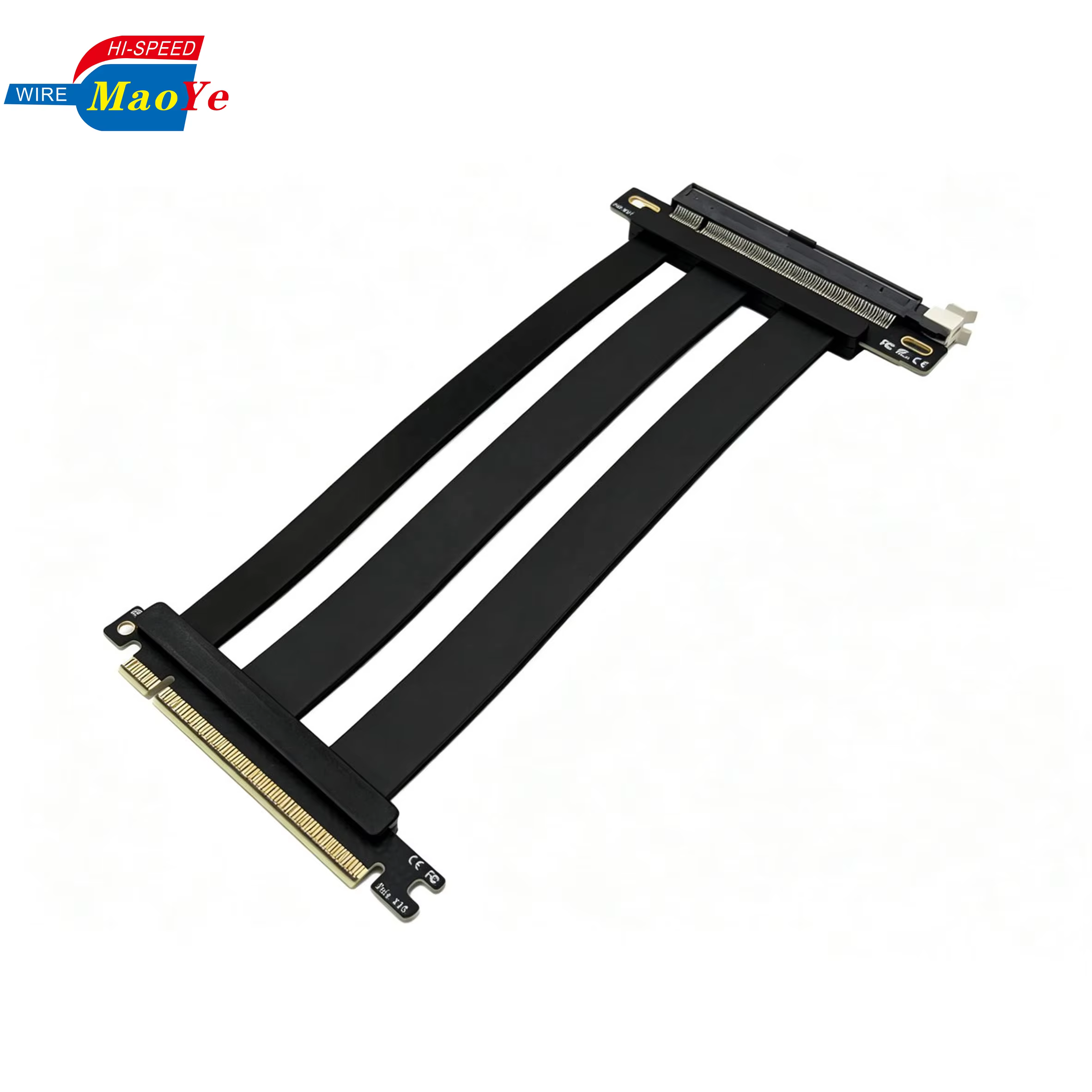PCIe 5.0 Riser Cable X16 GPU Extension for RTX 5090 / RX 9070 XT ITX SFF Vertical GPU Mount Stable Transmission
