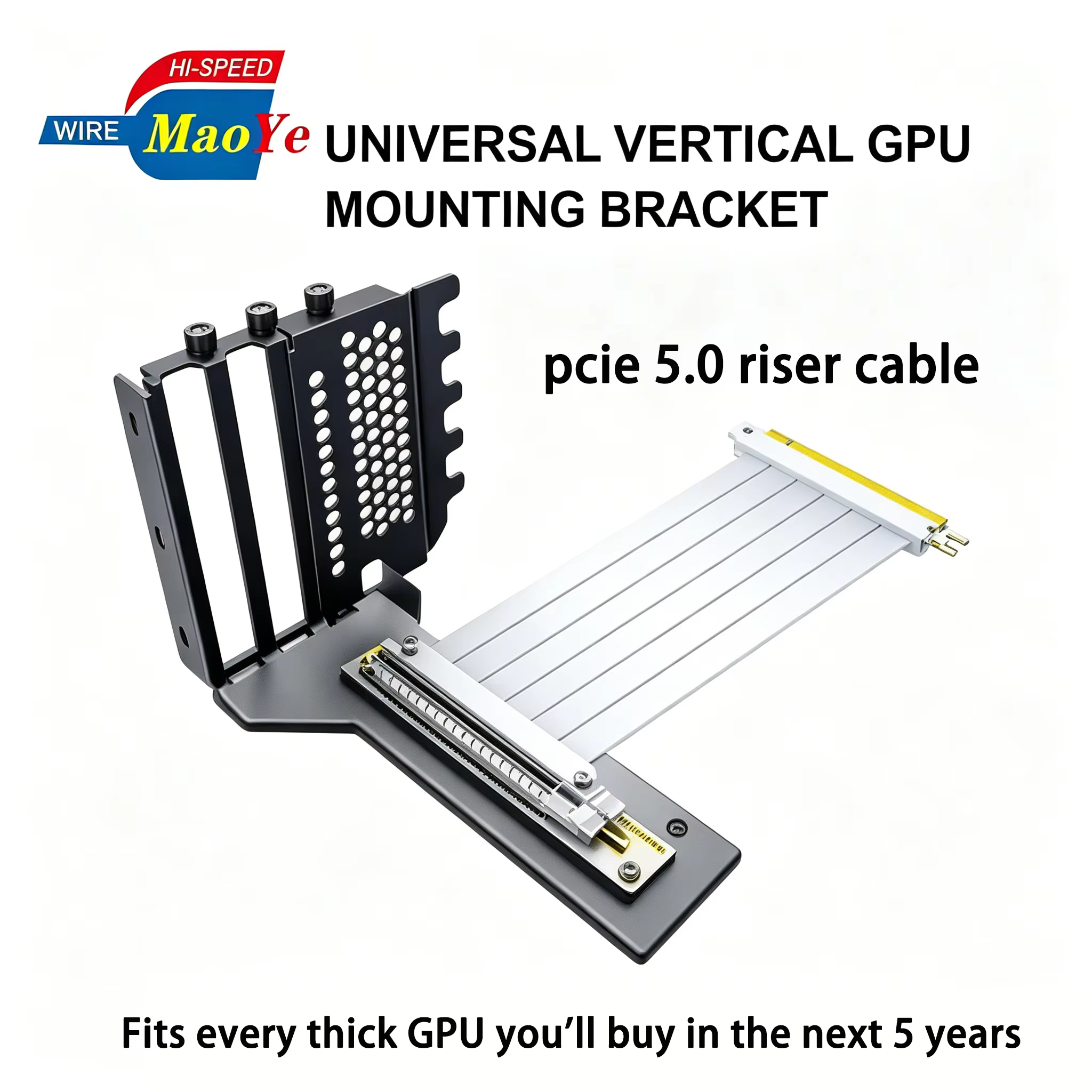 OEM Custom PCIe 5.0 GPU Riser Cable Anti-Interference/EMI 6-Layer PCB High Bandwidth Safe Extension Wire for Industrial Computer