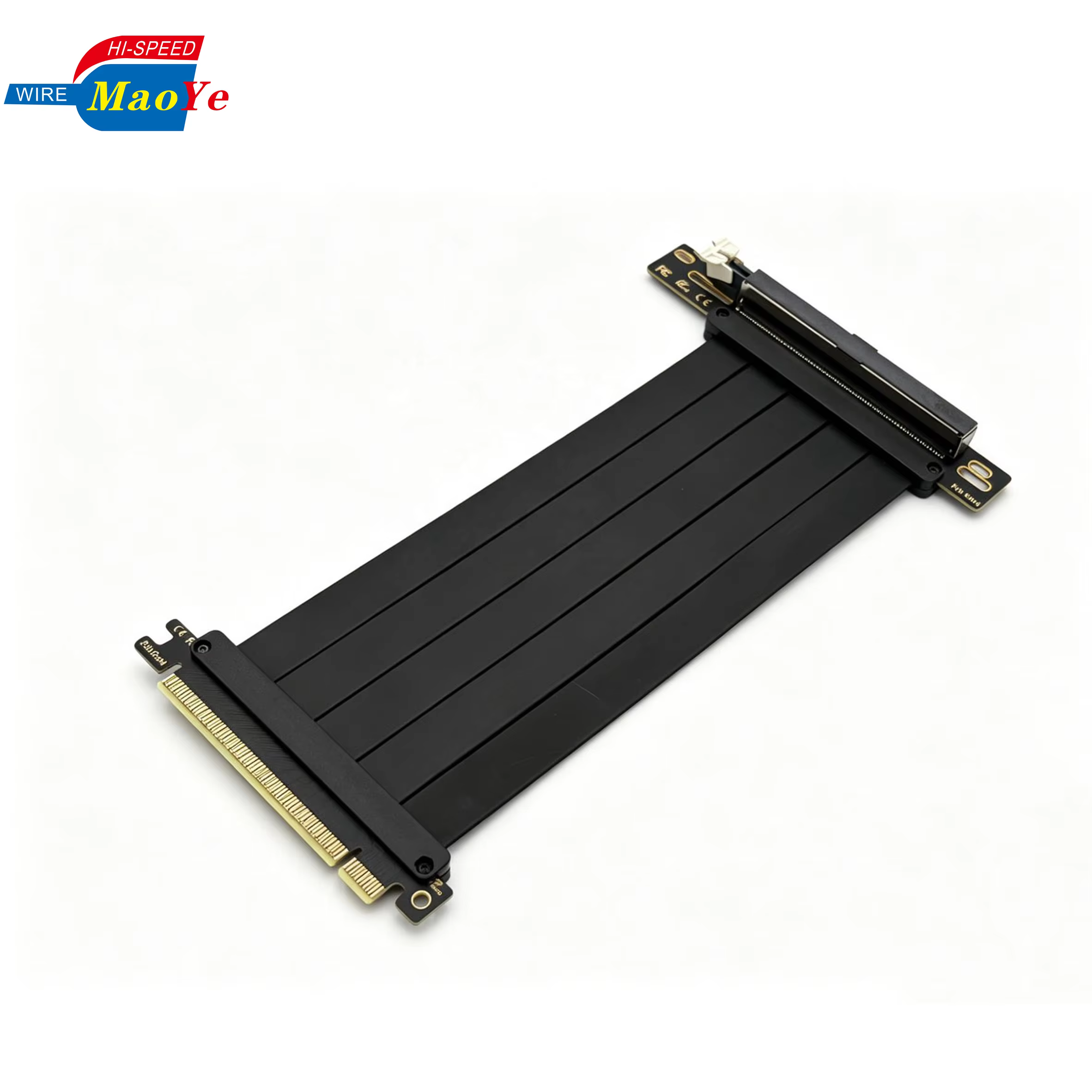 PCIe 5.0 Cable High Frequency Pure Copper 180°/270° for AI GPU Build Mining Rig SFF PC Backward Compatible PCIe 4.0 3.0 UL Reach