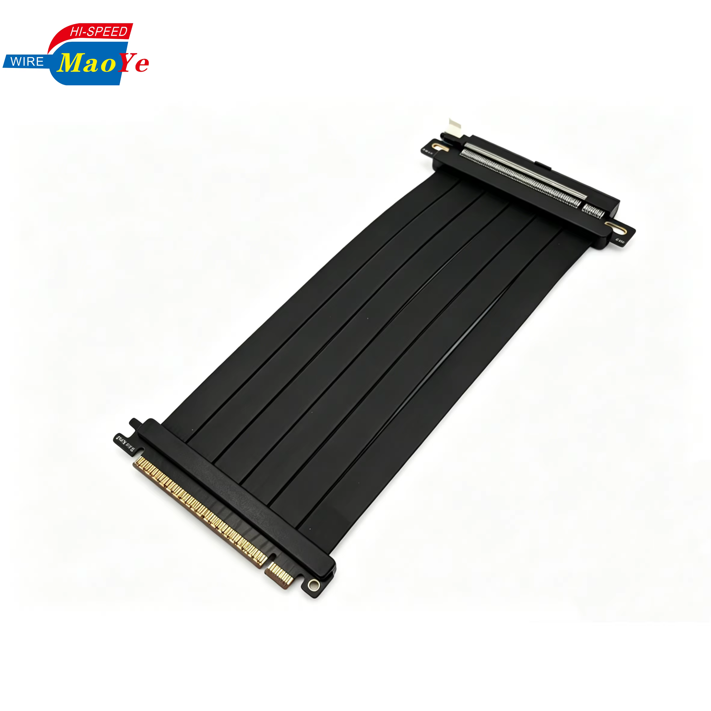 PCIe 5.0 Riser Cable High Frequency Pure Copper 180/270 AI GPU Build Mining Rig SFF PC Backward Compatible X16 Lane for Reach