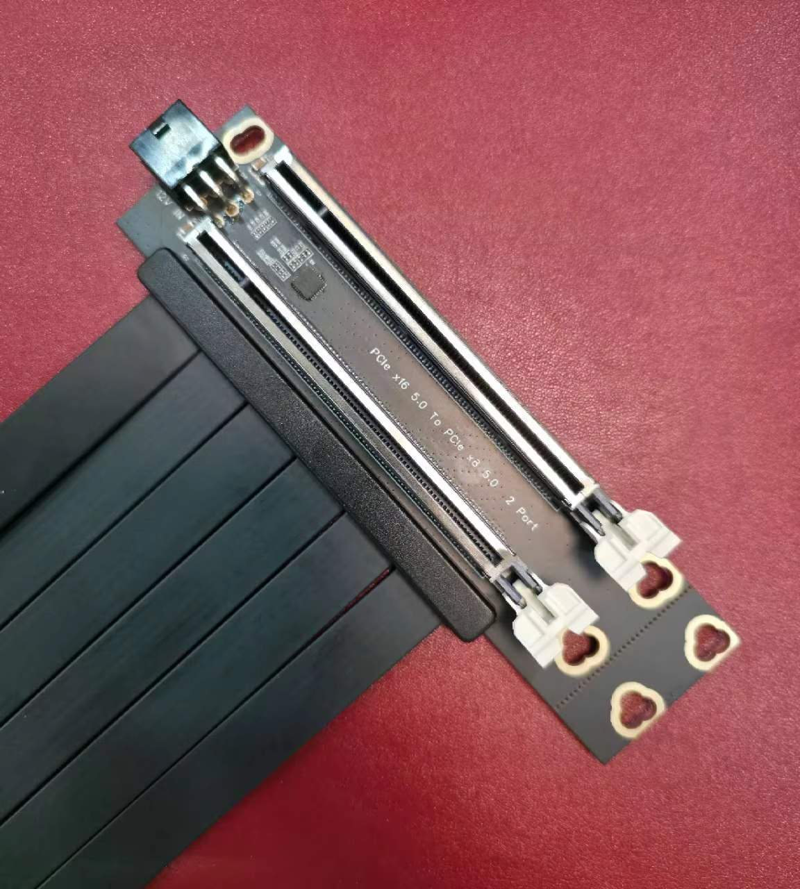 New Products PCIeX16 5.0 to PCIEX8 5.0 2 Port for Mining Machines and AI Computing Power Computing