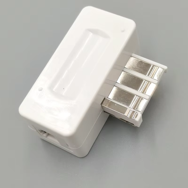 French Power Supply Telephone Adapter 8P2C 6P2C RJ45 RJ11 ABS Plastic Black China High Quality