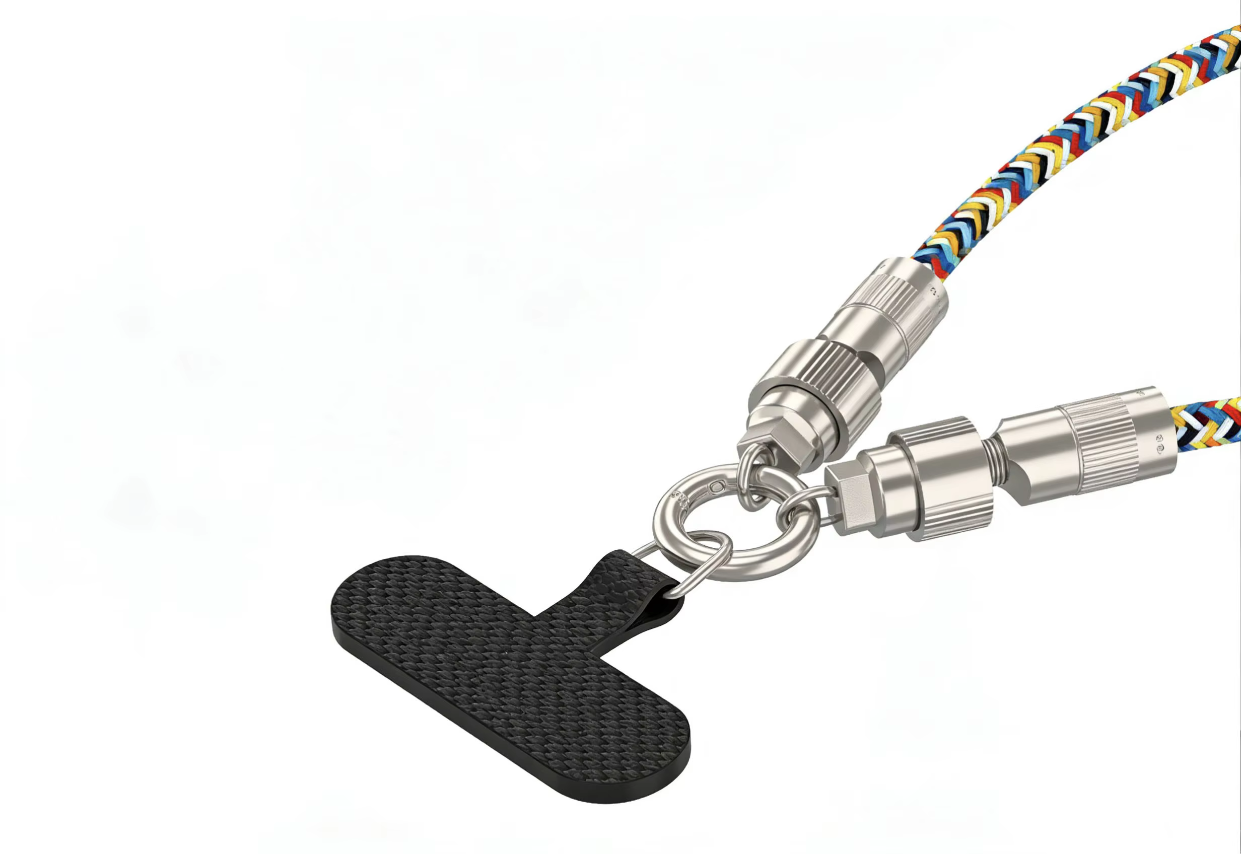 Mobile Phone Lanyard Data Cable Color Woven Hand Rope Anti-Loss Crossbody Can Be Hung Back Neck Wrist Multi-Functional