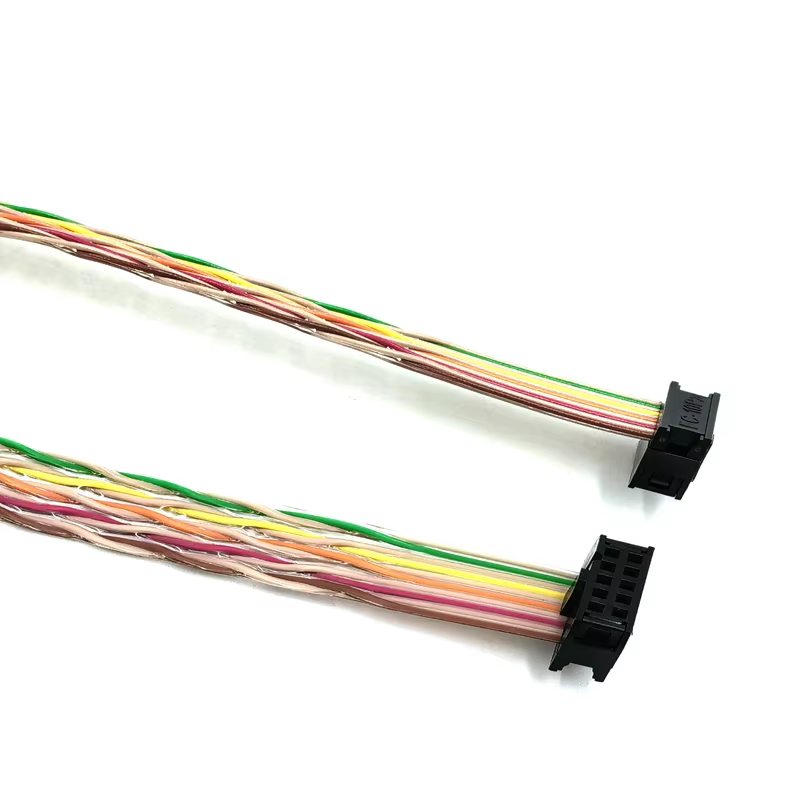 OEM ODM Factory 2.54mm Pitch 10 Wire IDC Flat Twisted Pair Ribbon Flex Cable PVC Jacket 2.54mm Pitch IDC Header Computer Use