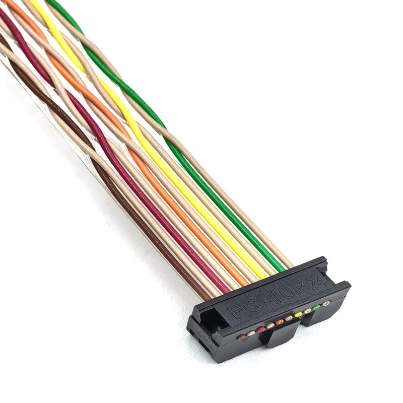 OEM ODM Factory 2.54mm Pitch 10 Wire IDC Flat Twisted Pair Ribbon Flex Cable PVC Jacket 2.54mm Pitch IDC Header Computer Use