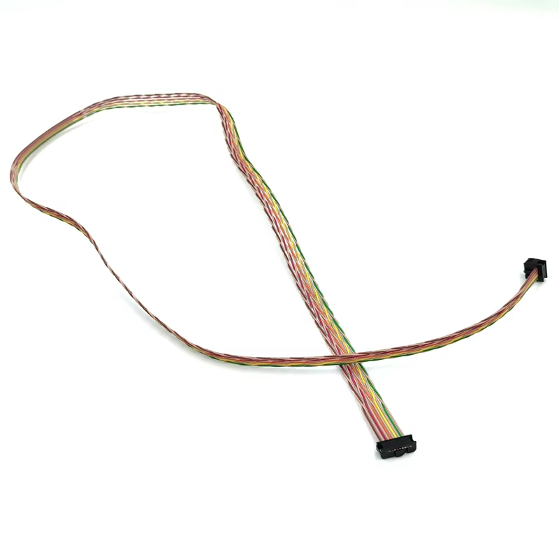 OEM ODM Factory 2.54mm Pitch 10 Wire IDC Flat Twisted Pair Ribbon Flex Cable PVC Jacket 2.54mm Pitch IDC Header Computer Use