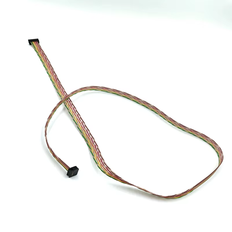 OEM ODM Factory 2.54mm Pitch 10 Wire IDC Flat Twisted Pair Ribbon Flex Cable PVC Jacket 2.54mm Pitch IDC Header Computer Use