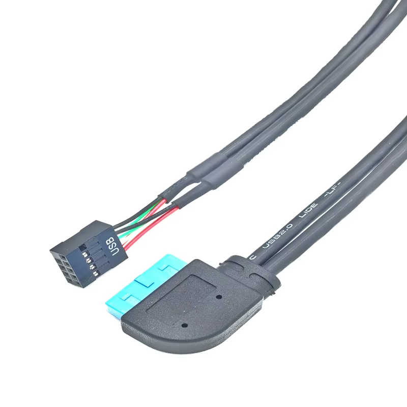Maoye Angle 20pin to Dula USB 3A Fast Charging PVC Customized Data Cable for Computer