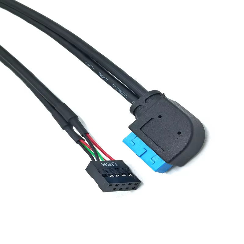 Maoye Angle 20pin to Dula USB 3A Fast Charging PVC Customized Data Cable for Computer