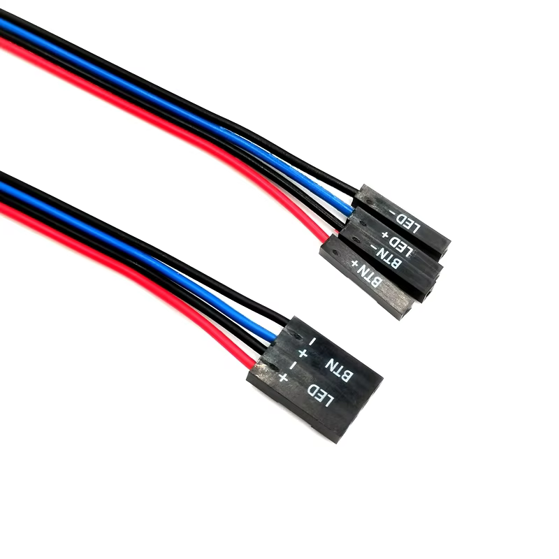 Factory Manufacture Customized RCA 4-Pin LED Cable (4 Prong W/Labeling) for Computer-PVC Jacket