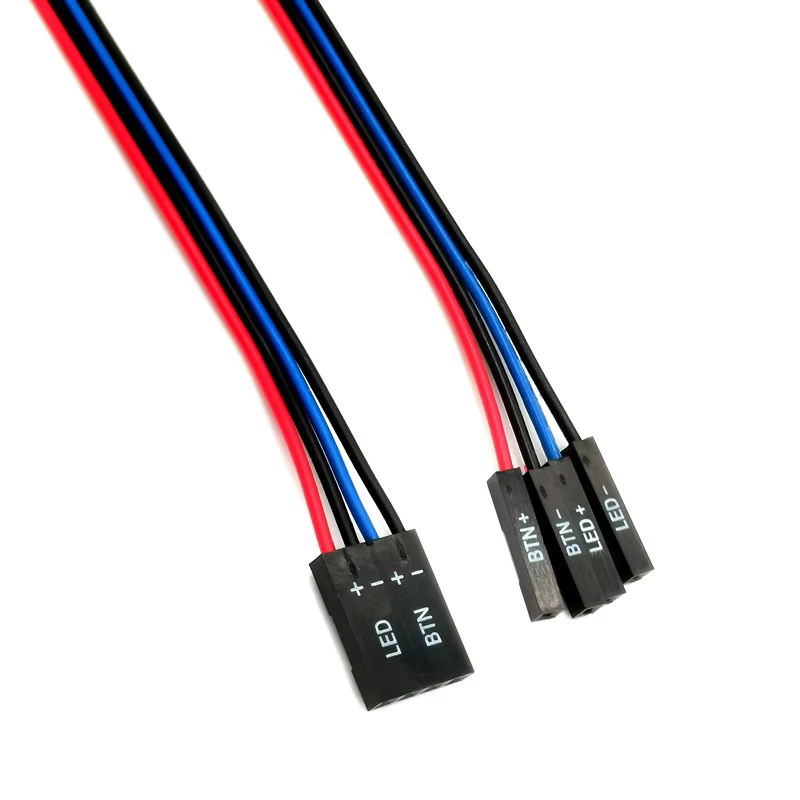 Factory Manufacture Customized RCA 4-Pin LED Cable (4 Prong W/Labeling) for Computer-PVC Jacket