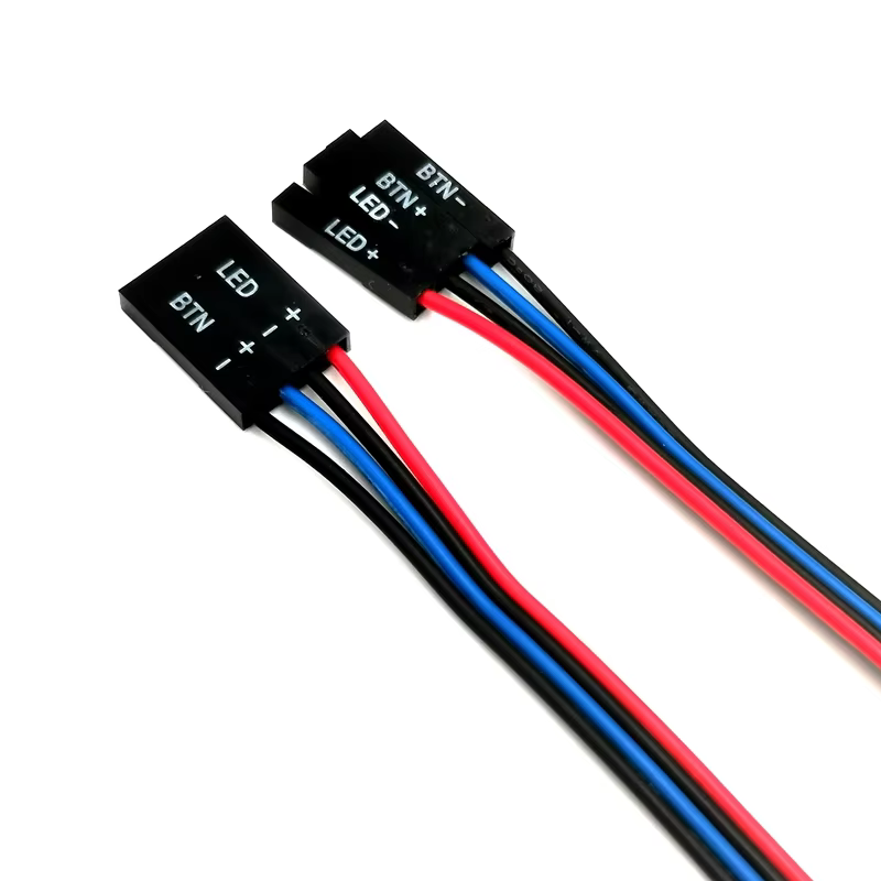 Factory Manufacture Customized RCA 4-Pin LED Cable (4 Prong W/Labeling) for Computer-PVC Jacket
