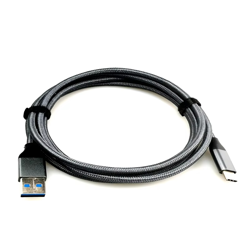 USB3.0 Gen 1 Type C to C Cable PD 60W Braided Data Cable with 10Gbps 5A Current Compatible with Mobile Phones