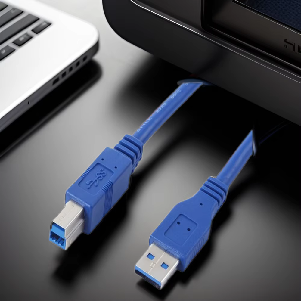 3ft or Other Cable Length Can Customized Black USB 3.0 Printer Cable a Male to B Male Data Cable Genre