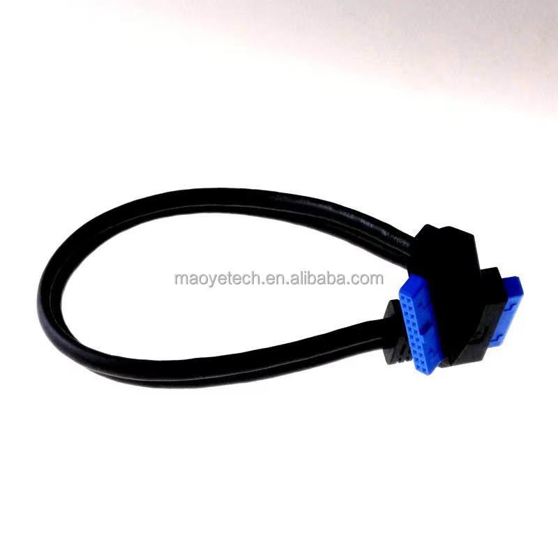 The Straight 20pin to 90 Degree 20pin Dual USB 3.0 Cable