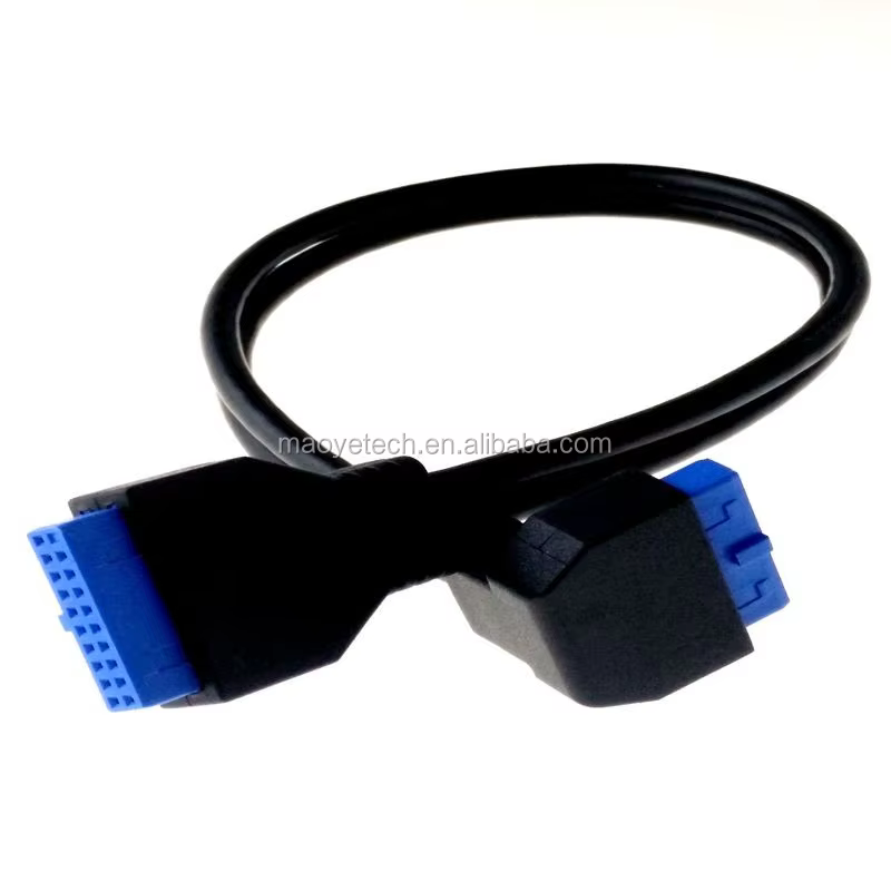 The Straight 20pin to 90 Degree 20pin Dual USB 3.0 Cable