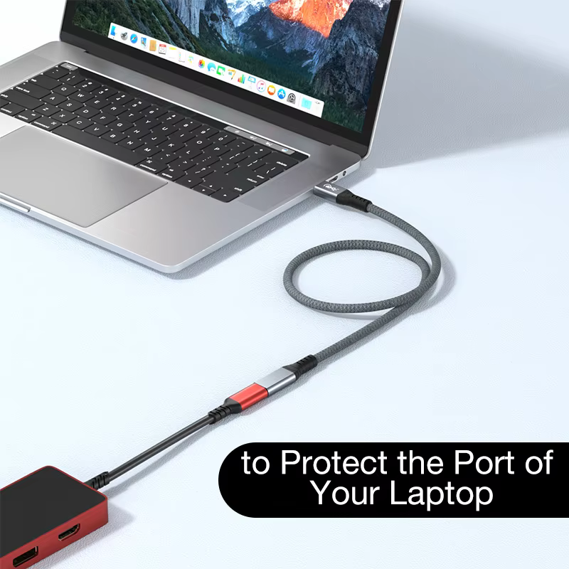 New Product with Braid Sleeve Type C Male to C Female USB4.0 Cable 100W 40Gbps Compatible with USB3.0 Cable