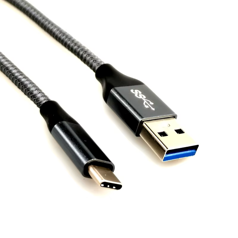 MY USB 3.0 Male to Type-C Cable Nickel-Plated Connectors Aluminum Alloy Tinned Copper Conductor 5A Fast Charging Data Transfer