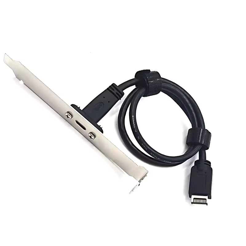 USB 3.2 Gen 2×2 C Female to Type E Gen 3.2 20G Transfer Rate Data Cable for Computer 3A Fast Charging with Screw