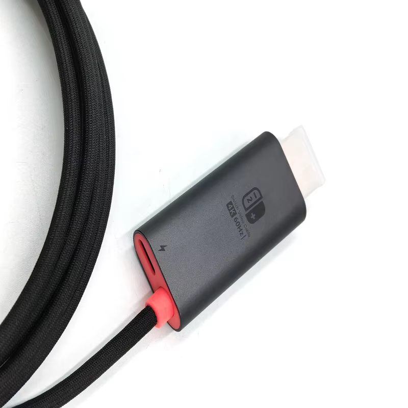 Maoye New Products Hot Sell Gold Connectors Nickel Plated Type C to HD Braid Nylon Cable for Nintendo Switch and Computer Use