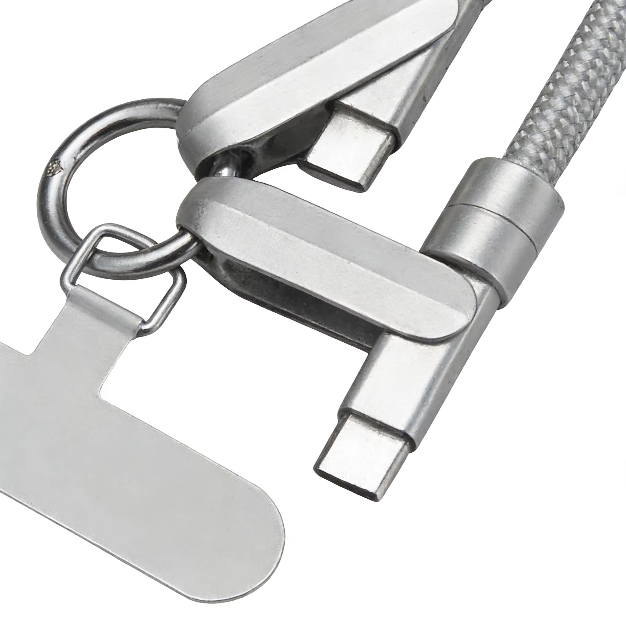 Multifunctional Creative Nylon Mobile Phone Lanyard with Fast Charging Cable for iPhone China