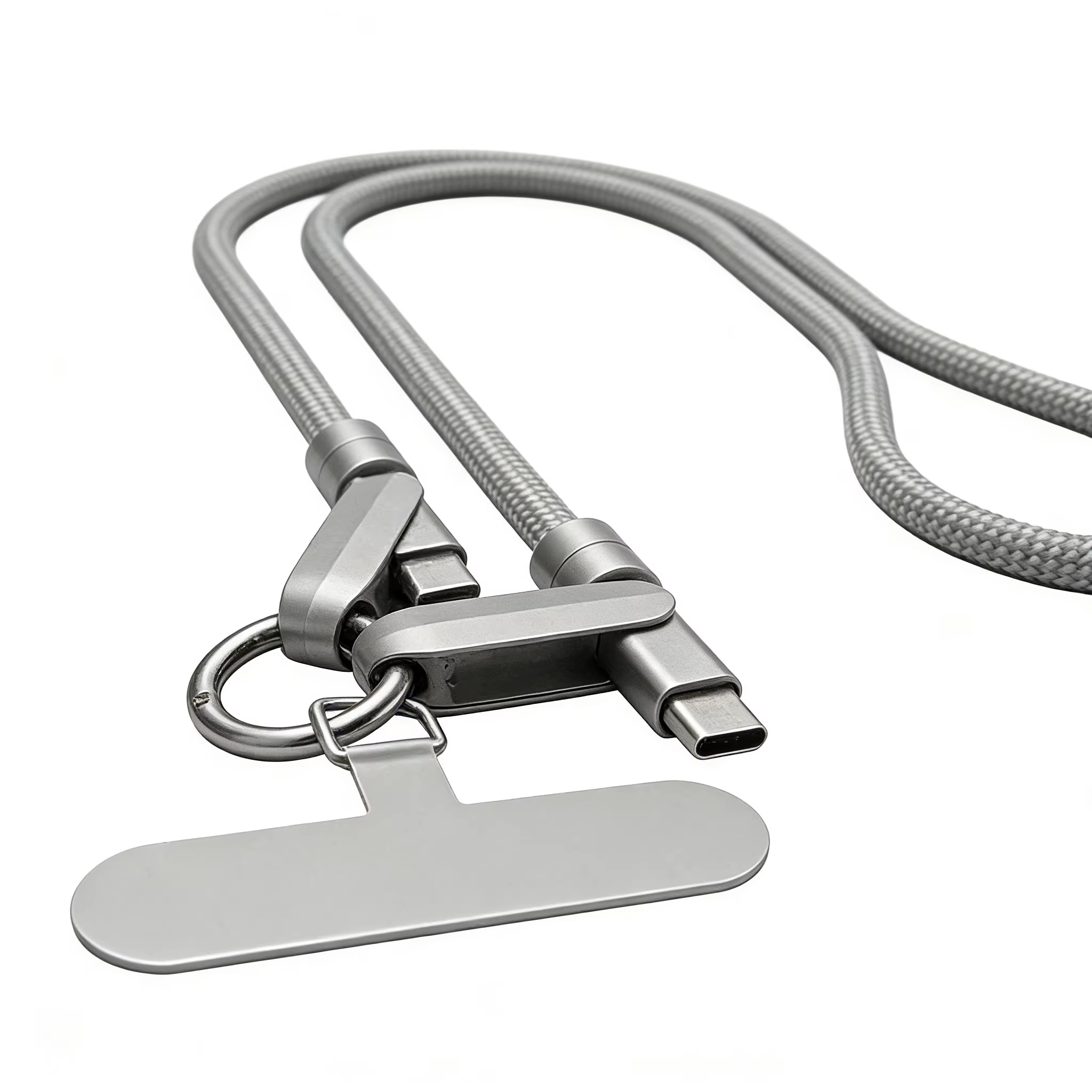 Multifunctional Creative Nylon Mobile Phone Lanyard with Fast Charging Cable for iPhone China